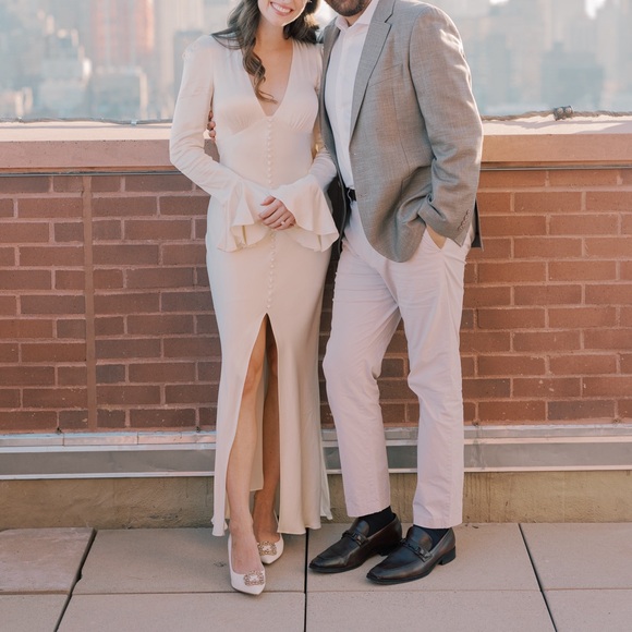 Ivory Rhinestone Pumps - Picture 7 of 7